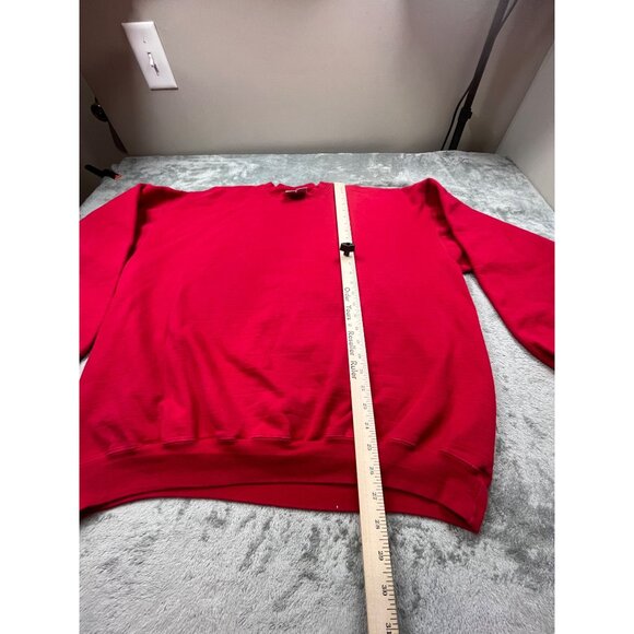 VTG Hanes Ultimate Print Pro Mens XL Red Sweatshirt Adult Cotton Polyester Blend - Picture 5 of 11